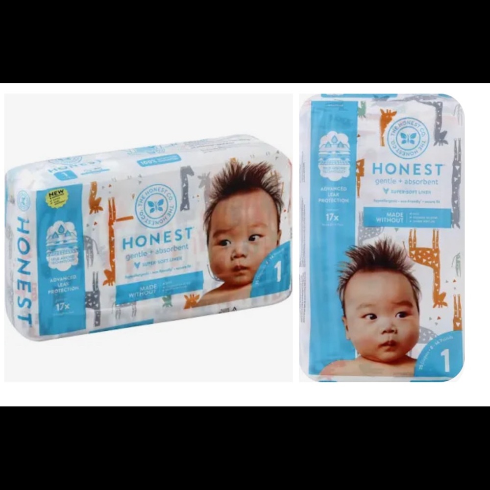 Size 1 honest diapers
